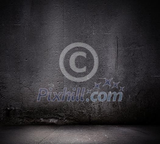 Black wall textured empty design. Background image