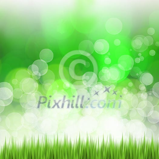 Green summer meadow with sun glare and rays Green summer meadow with sun glare and rays