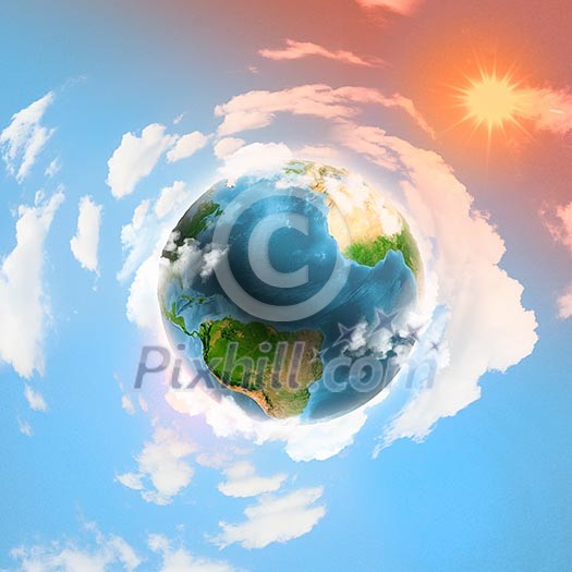 Image of earth planet. Elements of this image are furnished by NASA Image of earth planet. Elements of this image are furnished by NASA