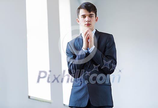 Image of handsome confident businessman in business suit Image of handsome confident businessman in business suit