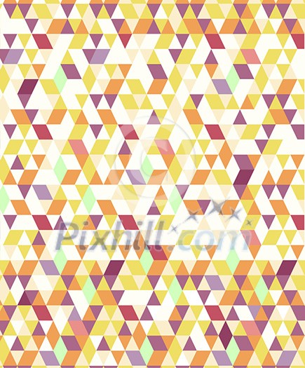 Retro pattern of geometric shapes. Vector shiny abstract mosaic background