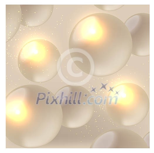 Golden balls background vector eps