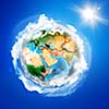 Image of planet Earth planet. Save our planet. Elements of this image are furnished by NASA