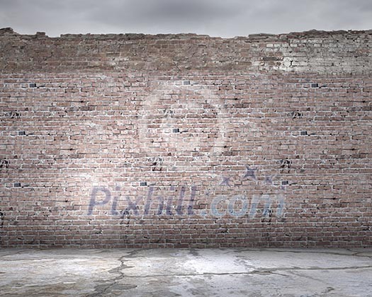 Background image of brick wall. Place for text Background image of brick wall. Place for text