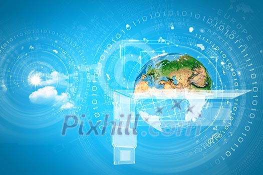 Background media image with icons. Innovations in technologies. Elements of this image are furnished by NASA Background media image with icons. Innovations in technologies. Elements of this image are furnished by NASA