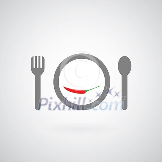 savory food symbol on gray background savory food symbol on gray background