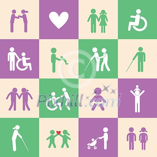Family icon set for use Family icon set for use