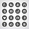 Family icon set for use 