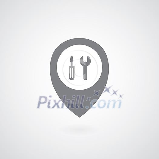 Setting symbol pointer on gray background Setting symbol pointer on gray background