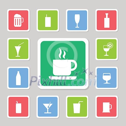 collection icons set for use 