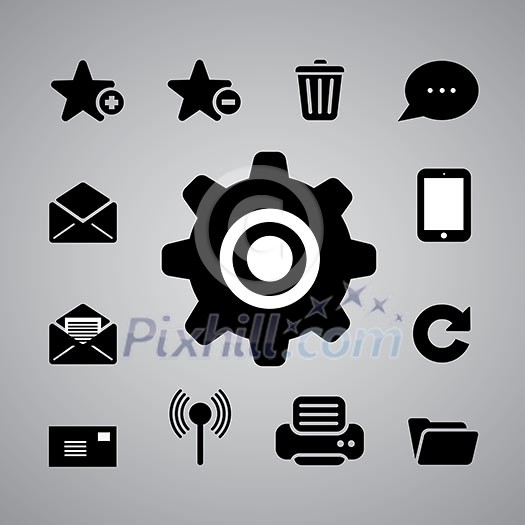 internet symbol on gray background internet symbol on gray background