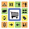shopping mall icons set 2 from Illustration