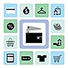 icons shopping set for use