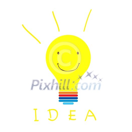 smile idea on white background smile idea on white background