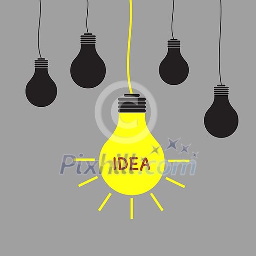 light bulb idea on blue background light bulb idea on blue background
