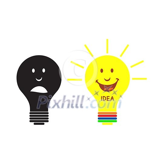 light bulb idea on blue background light bulb idea on blue background