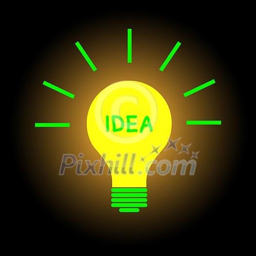 light bulb idea on blue background light bulb idea on blue background