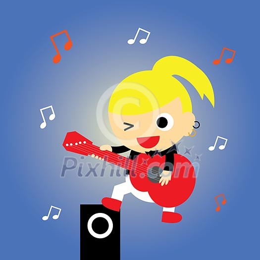music vector cartoon style for use music vector cartoon style for use