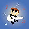 music vector cartoon style for use