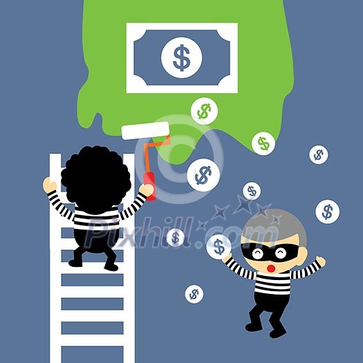 thief vector cartoon style for use