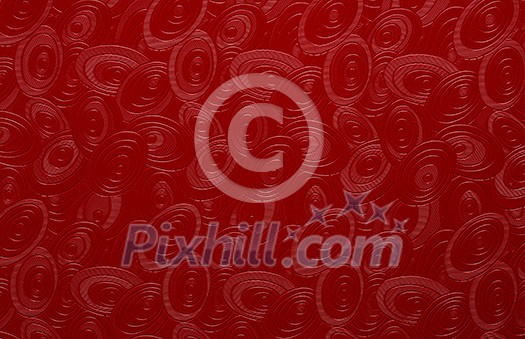 Red background with floral motif