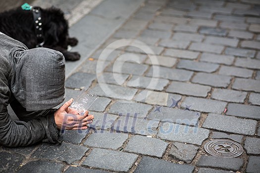 Begger on the stree Begger on the stree