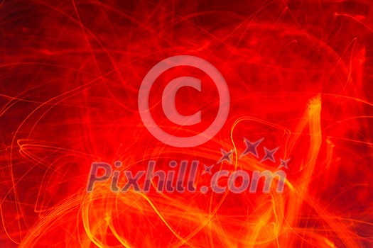 Blazing fire flames texture/background (long exposure used -> sparks are motion blurred)