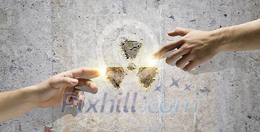 Human interaction in protecting environment from radioactivity. Michelangelo touch Human interaction in protecting environment from radioactivity. Michelangelo touch