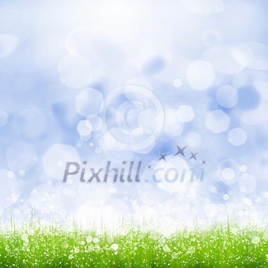 Background bokeh image. Summer and vacation concept