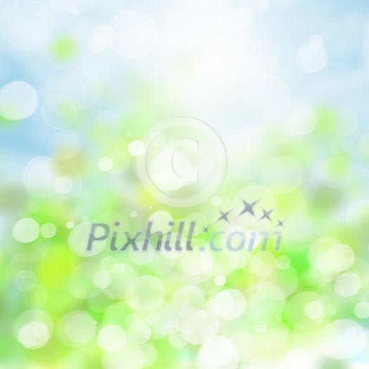 Background bokeh image. Summer and vacation concept