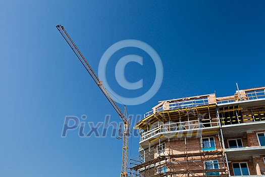 residential building construction site