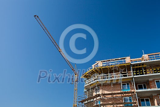 residential building construction site residential building construction site