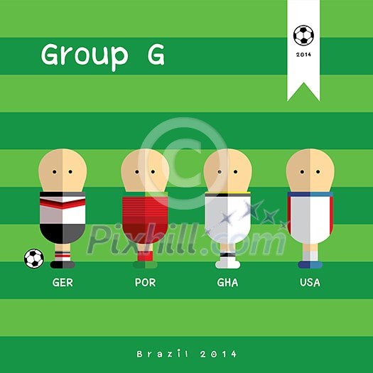football players world cup vector cartoon  