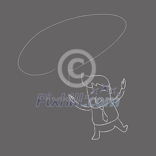 creative thinking vector cartoon sketch 