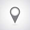  pointer icon gps mark on gray background 