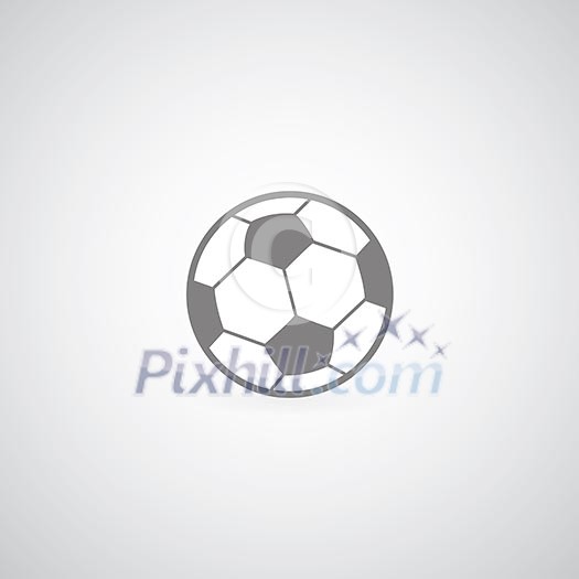 football symbol on gray background 