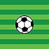vector football on green soccer field 