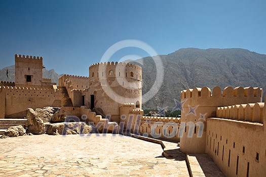 The Nakhl Fort in Al Batinah, Oman The Nakhl Fort in Al Batinah, Oman