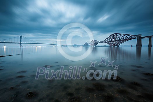 Forth bridges in Edinburgh, Scotland Forth bridges in Edinburgh, Scotland