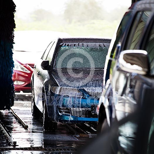 cars in a carwash cars in a carwash