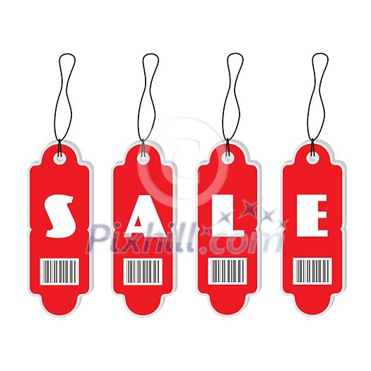 Promotion sale tag on white background Promotion sale tag on white background
