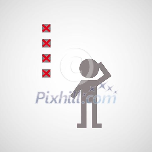 checklist symbol for gray background checklist symbol for gray background