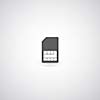 sim card symbol on gray background
