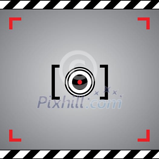 Camera symbol in framework Camera symbol in framework