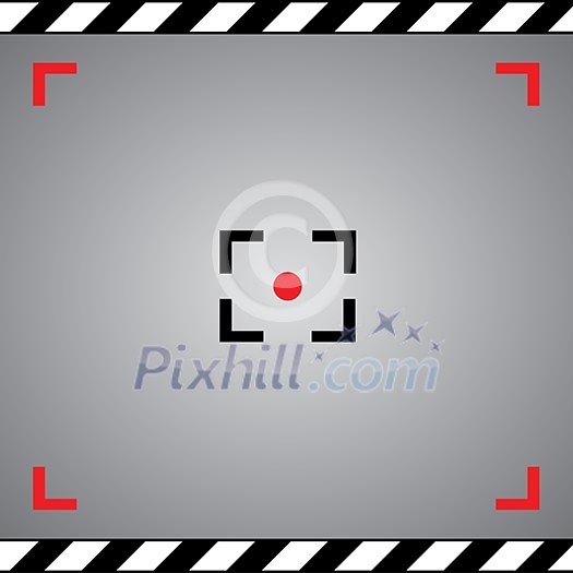 focus camera symbol in framework focus camera symbol in framework