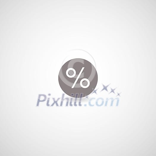 percentage symbol on gray background percentage symbol on gray background