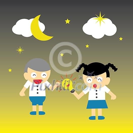 student vector cartoon style for use