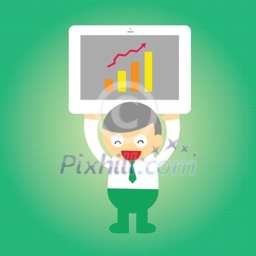 businessman vector cartoon style for use