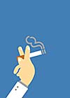 Smoking vector cartoon style for use