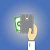 Wallet  money vector cartoon style